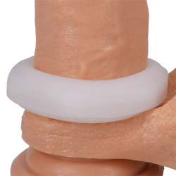 RockSolid by Doc Johnson Cockring The Nut 25 mm Blanc